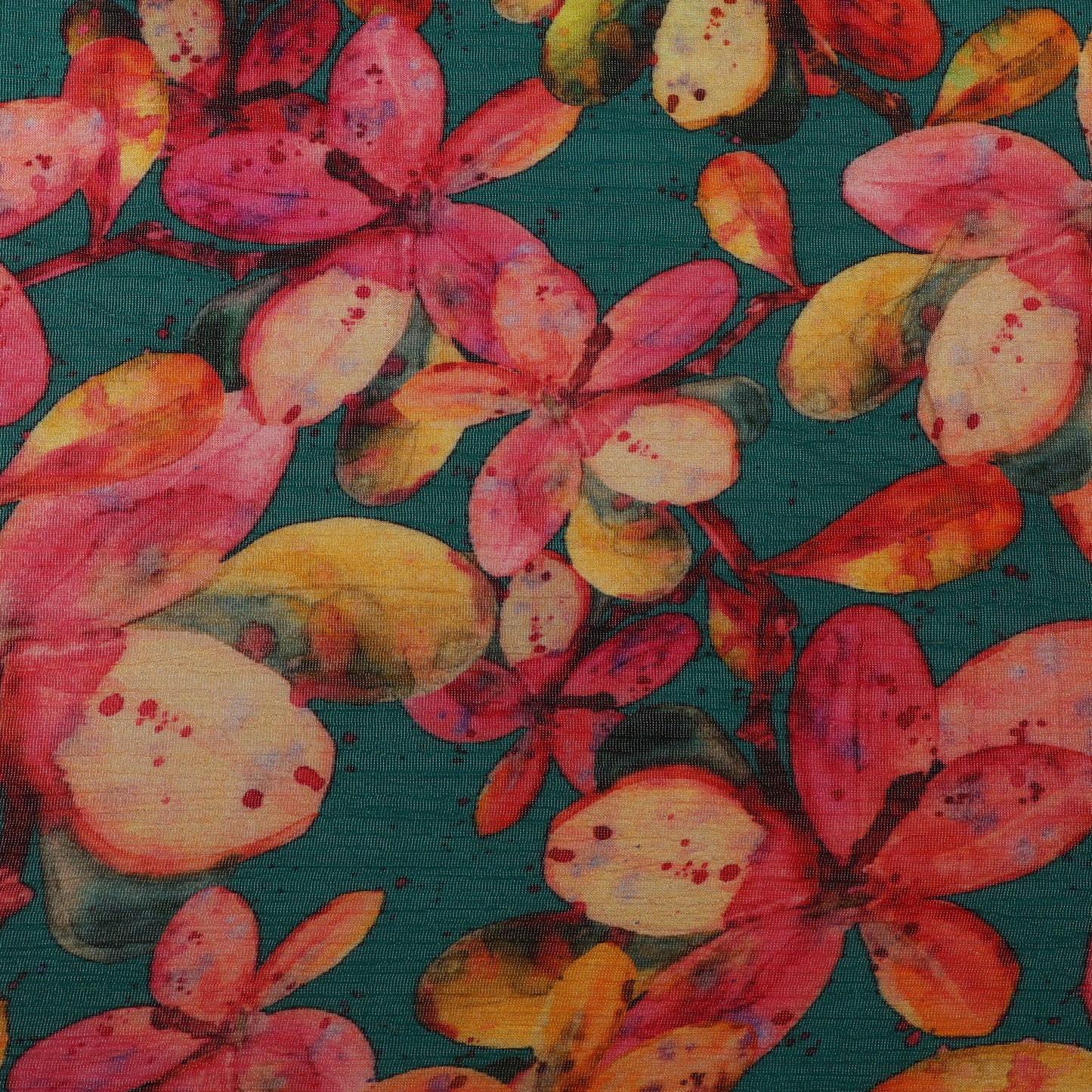 Multi-Color Chinon Crush Print Fabric