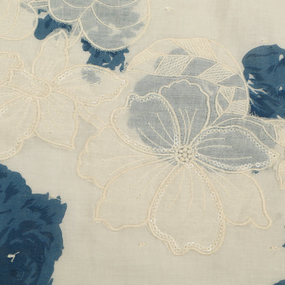 Mul Cotton Print Embroidery Fabric