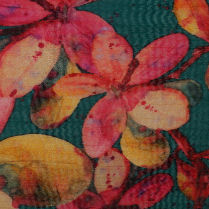 Multi-Color Chinon Crush Print Fabric