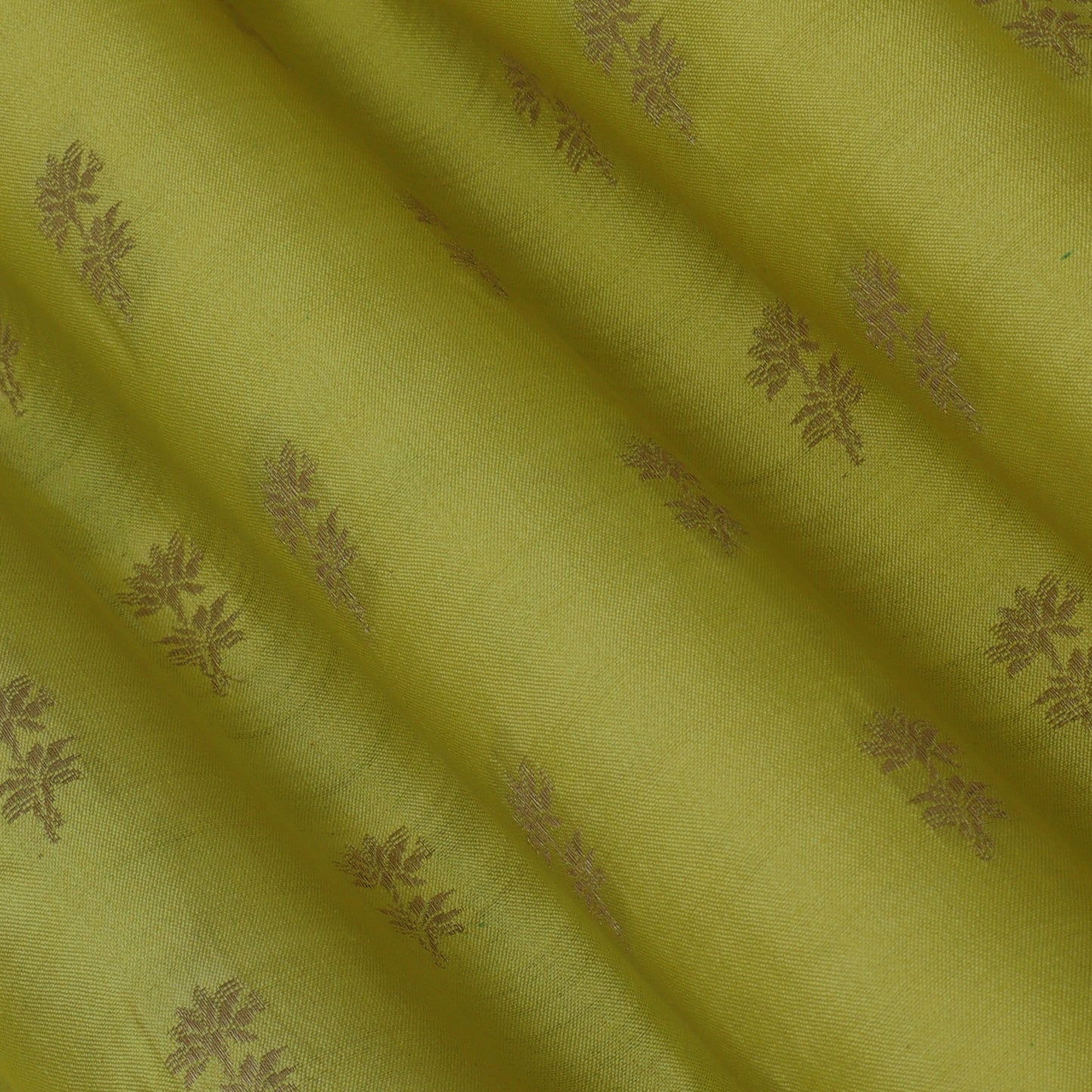 Lemon Color Munga Brocade Fabric