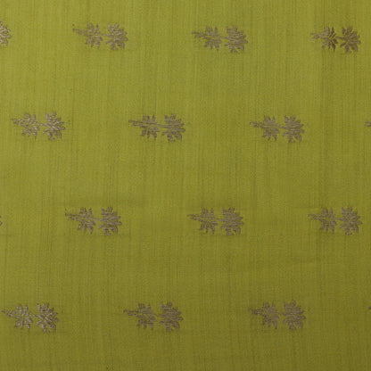 Lemon Color Munga Brocade Fabric