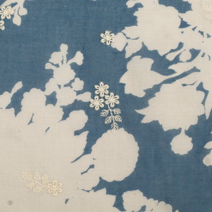 Mul Cotton Print Embroidery Fabric