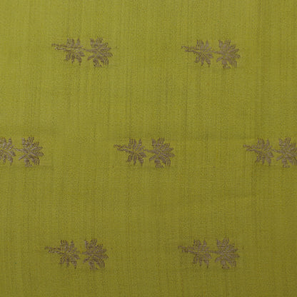 Lemon Color Munga Brocade Fabric