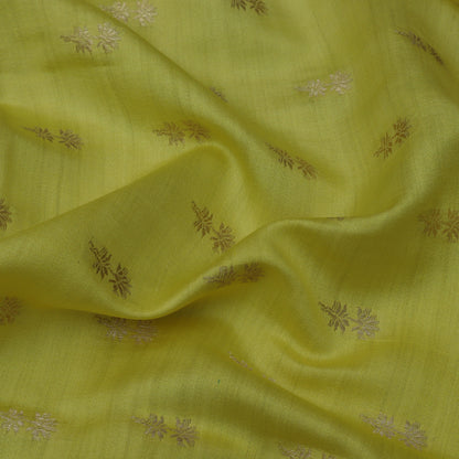 Lemon Color Munga Brocade Fabric