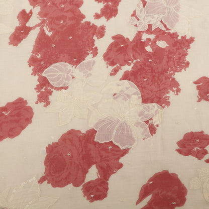 Mul Cotton Print Embroidery Fabric