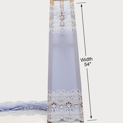Cotton Stripe Embroidery Fabric