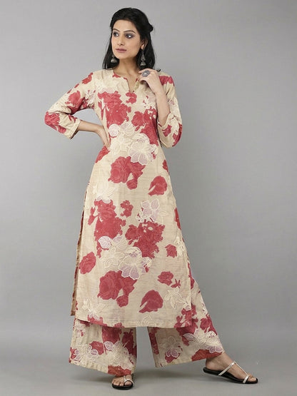 Mul Cotton Print Embroidery Fabric