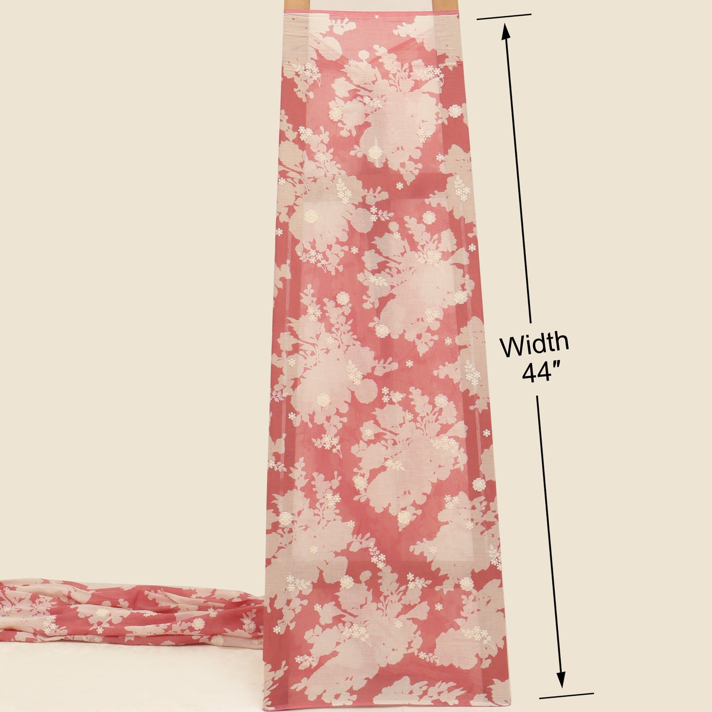 Mul Cotton Print Embroidery Fabric