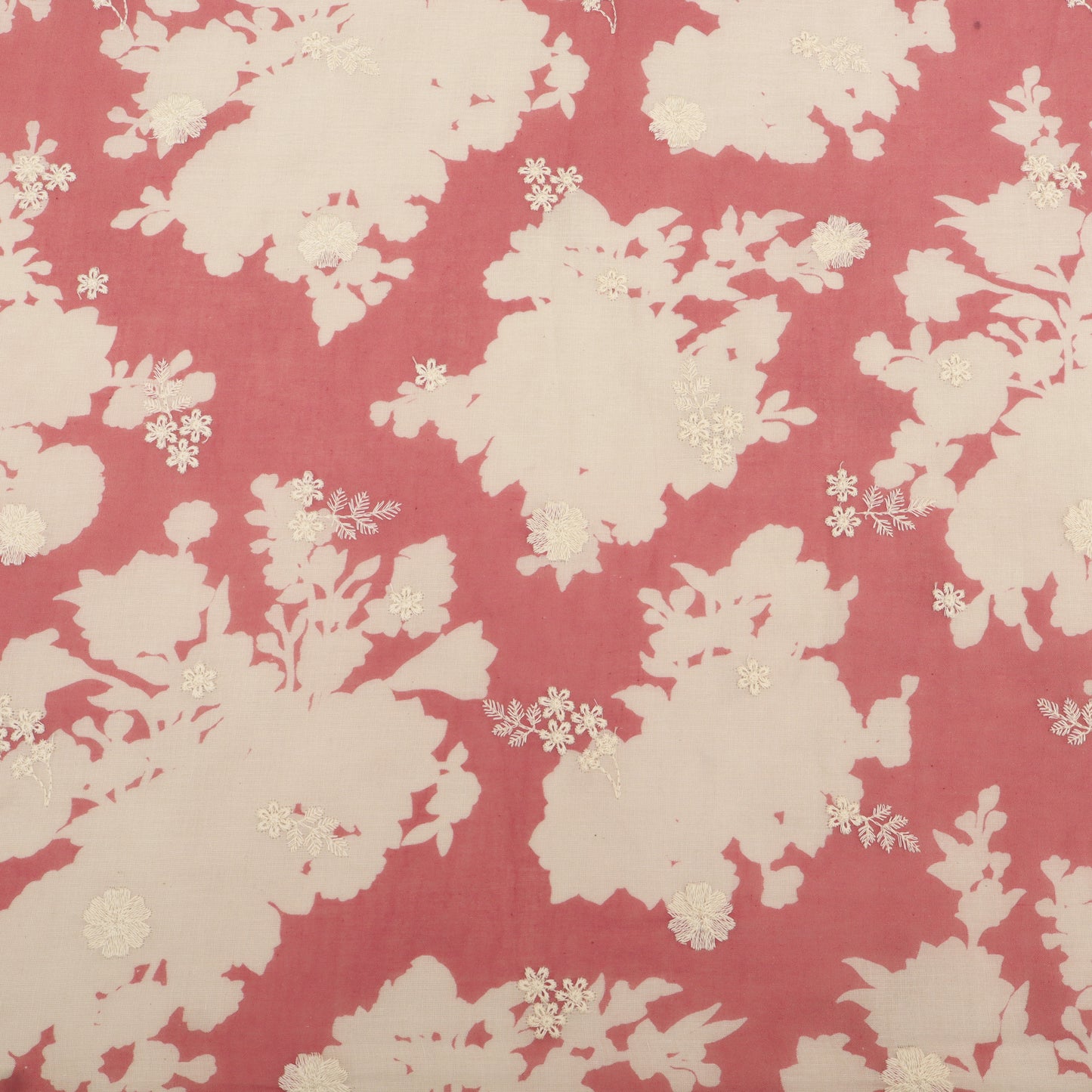 Mul Cotton Print Embroidery Fabric