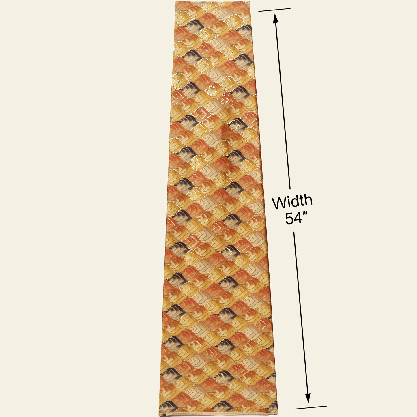 Leaves Design Brasso Velvet Fabric