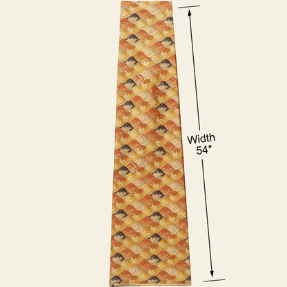 Leaves Design Brasso Velvet Fabric