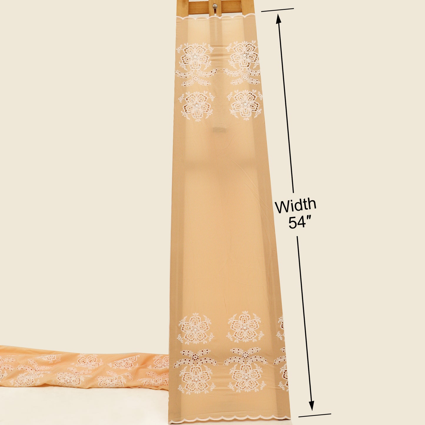 Cotton Stripe Embroidery Fabric