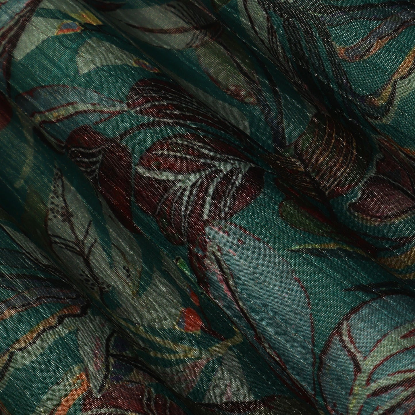 Multi-Color Chinon Crush Print Fabric