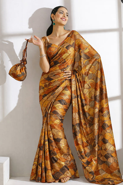 Leaves Design Brasso Velvet Fabric