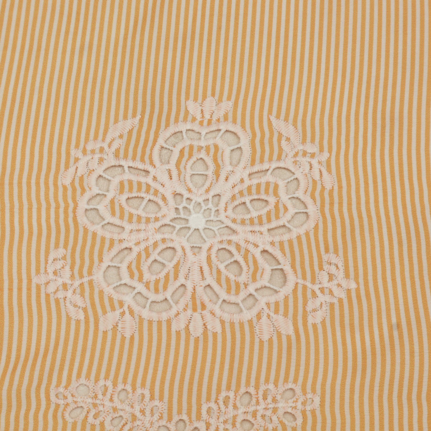 Cotton Stripe Embroidery Fabric