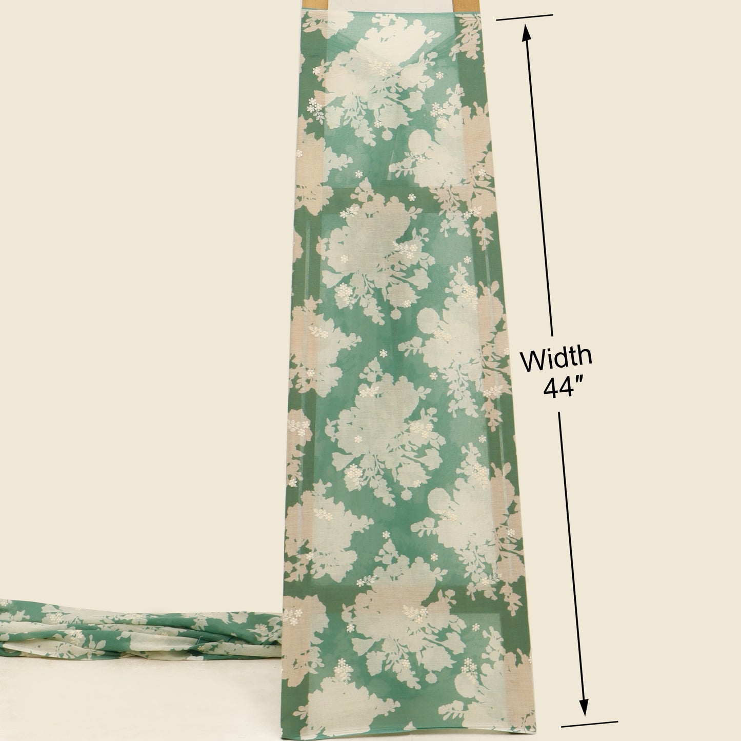 Mul Cotton Print Embroidery Fabric