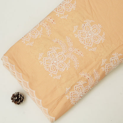 Cotton Stripe Embroidery Fabric