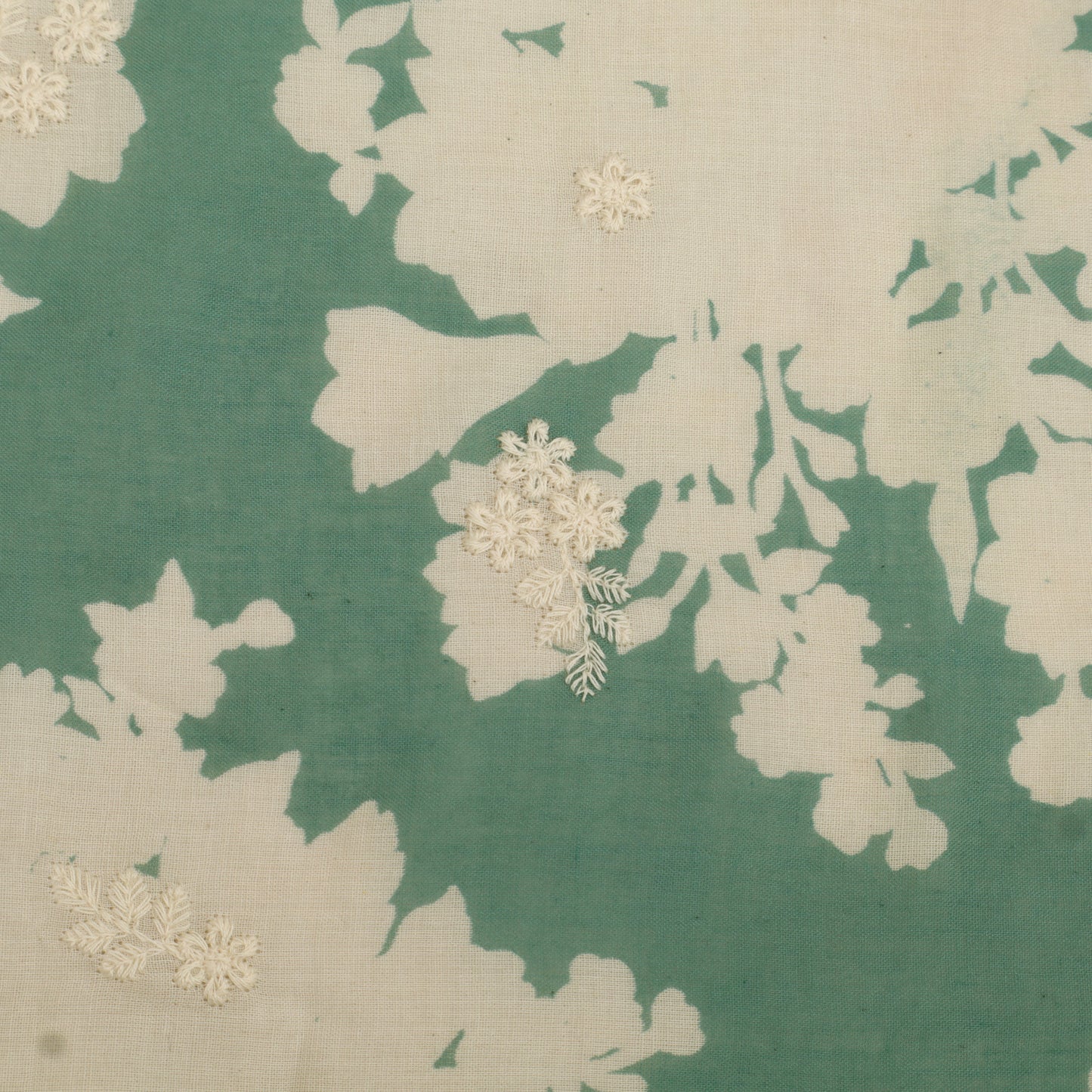 Mul Cotton Print Embroidery Fabric