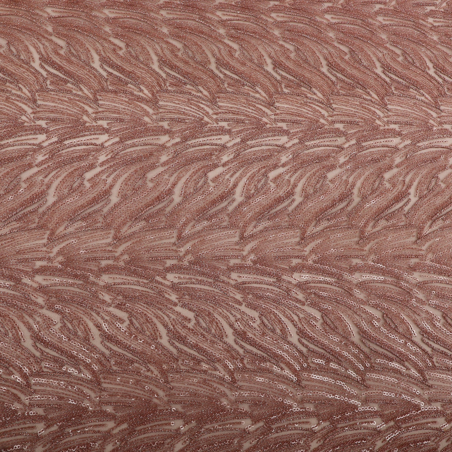 Net Sequins Embroidery Fabric