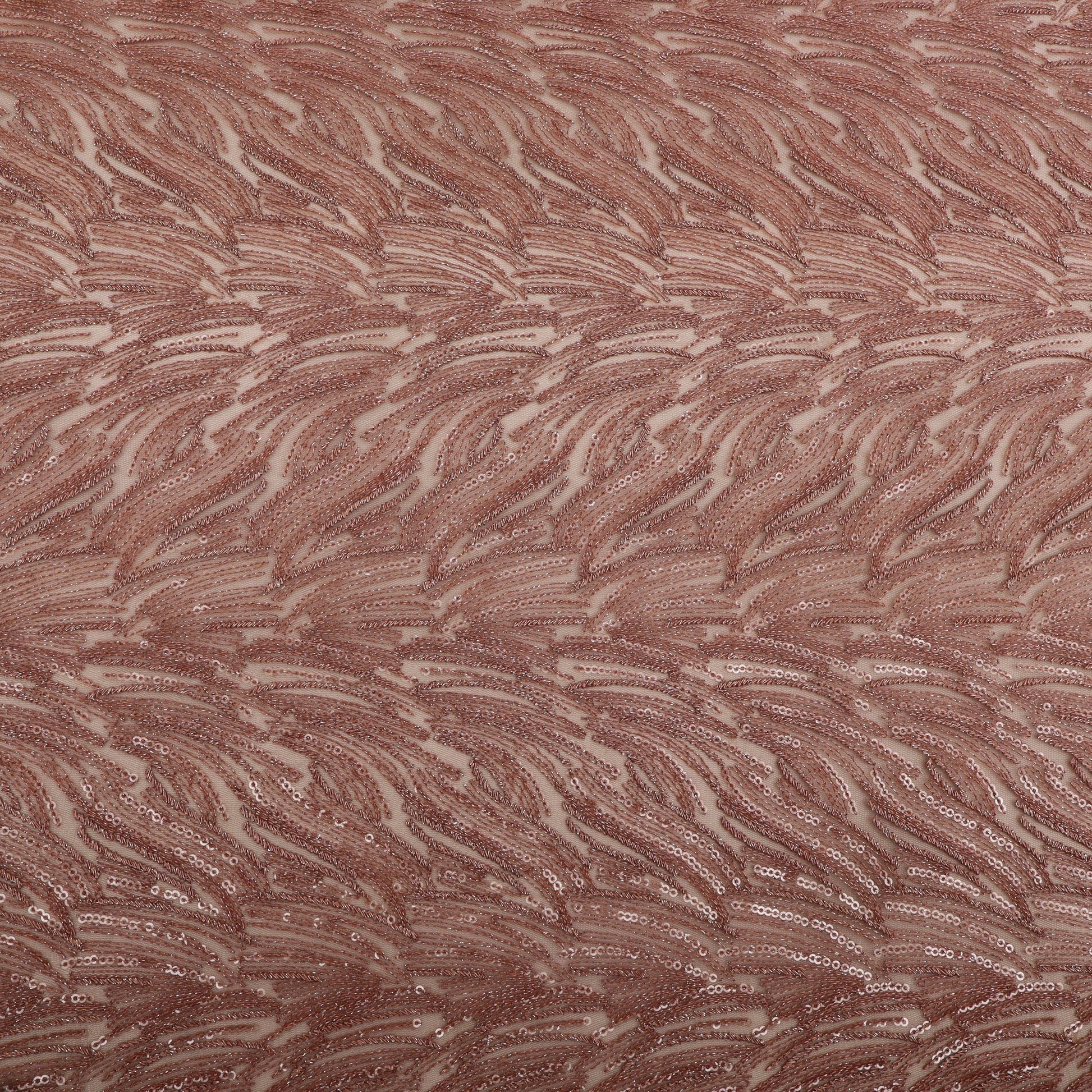Net Sequins Embroidery Fabric