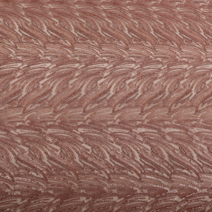 Net Sequins Embroidery Fabric