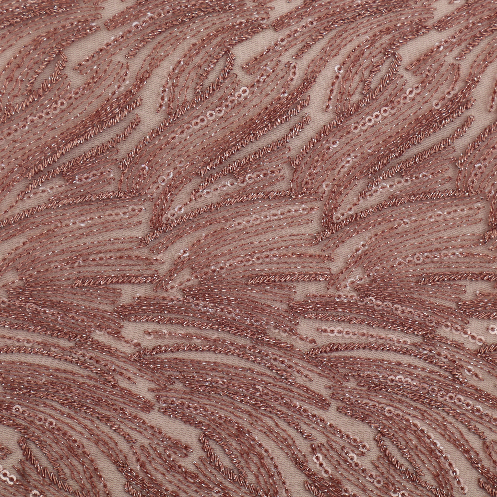 Net Sequins Embroidery Fabric