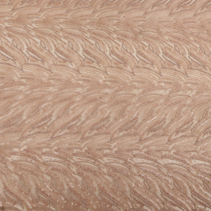 Net Sequins Embroidery Fabric