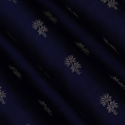 Navy Blue Color  Munga Brocade Fabric