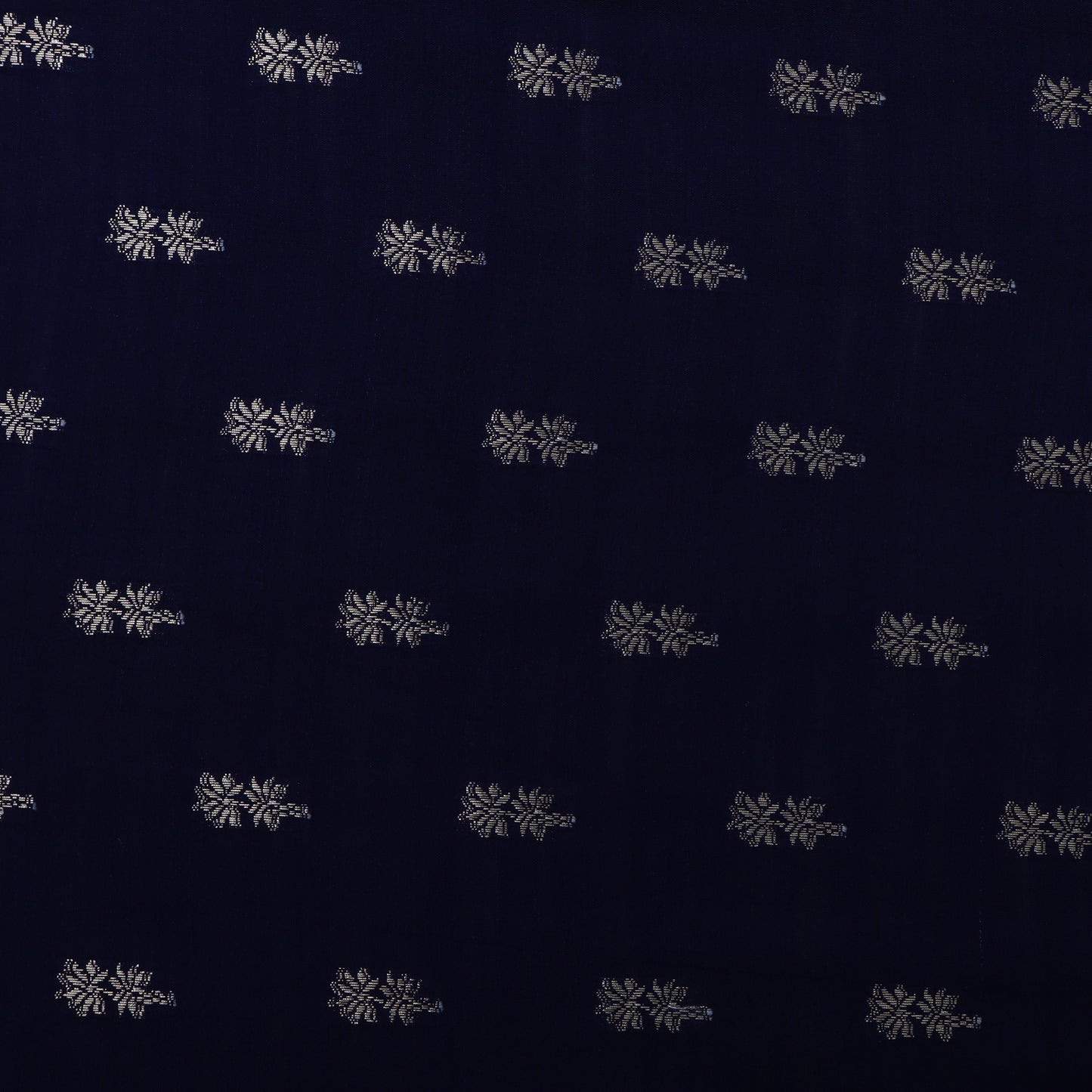 Navy Blue Color  Munga Brocade Fabric