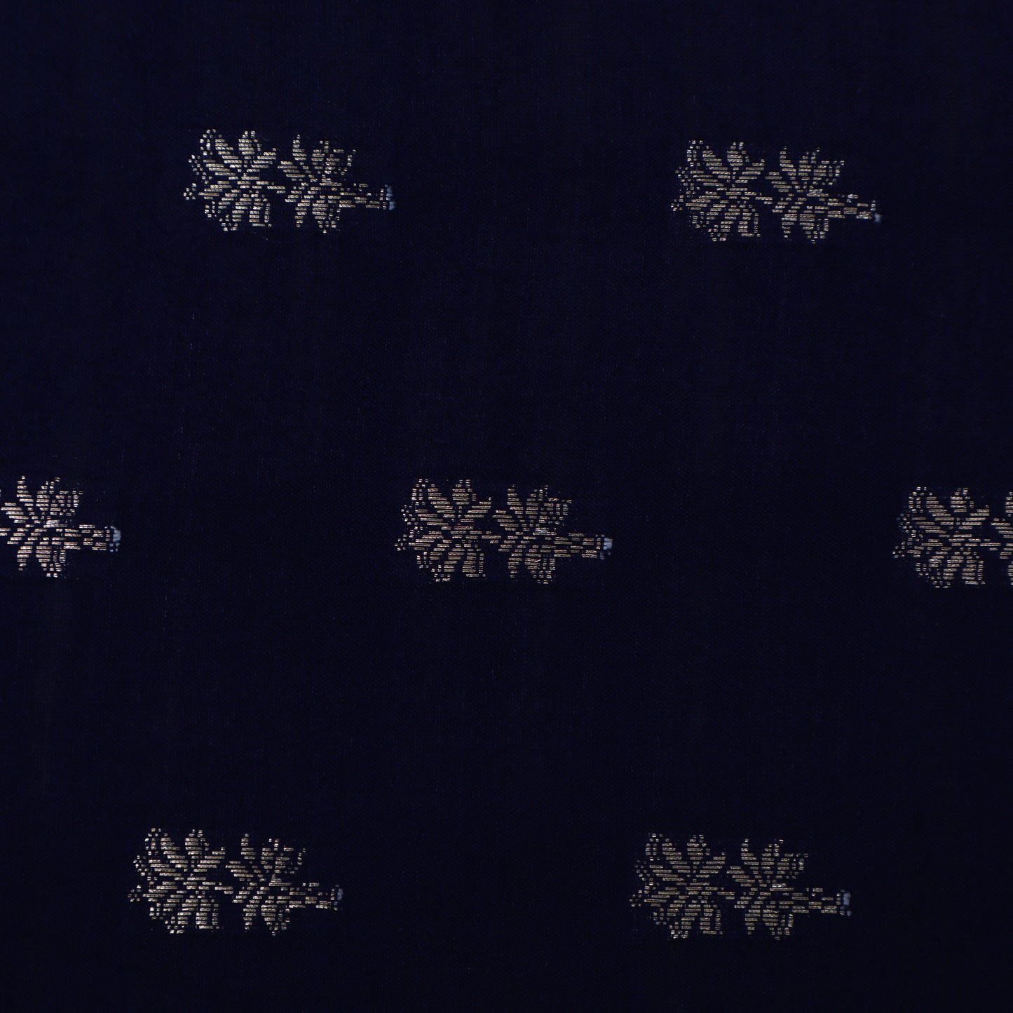 Navy Blue Color  Munga Brocade Fabric