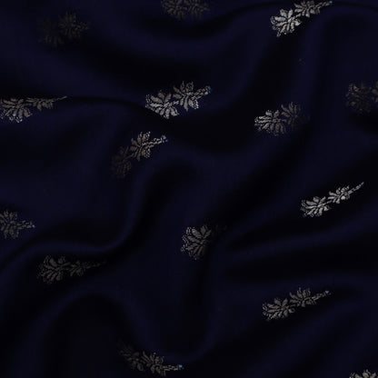 Navy Blue Color  Munga Brocade Fabric