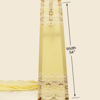 Cotton Stripe Embroidery Fabric