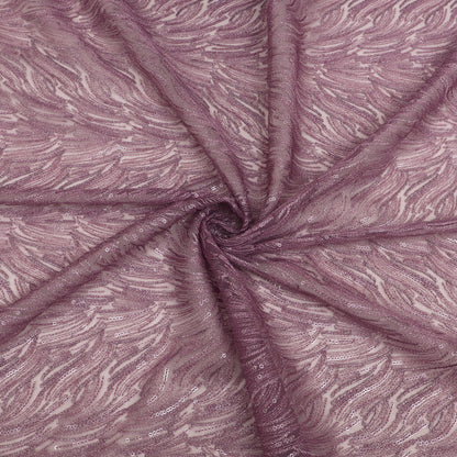 Net Sequins Embroidery Fabric