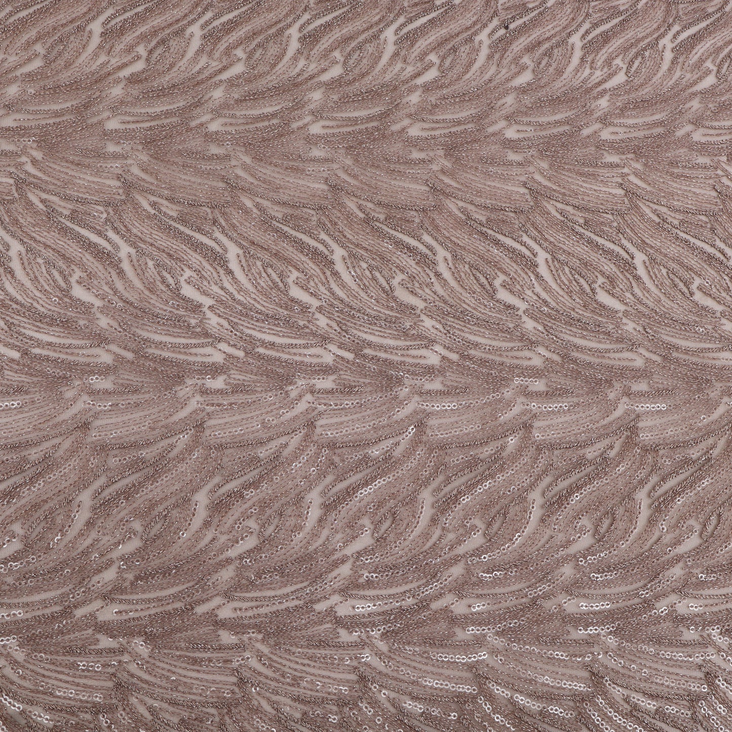 Net Sequins Embroidery Fabric