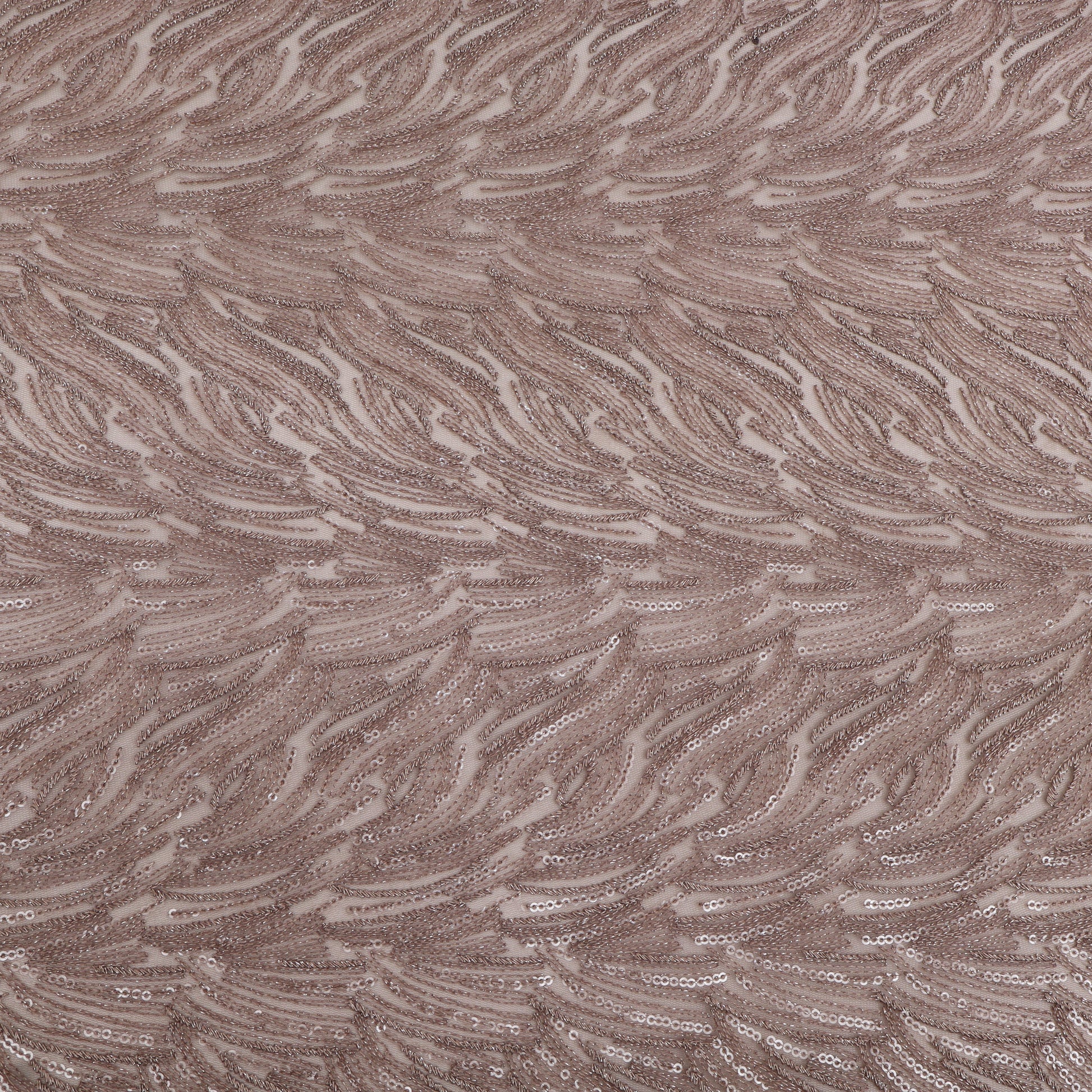 Net Sequins Embroidery Fabric
