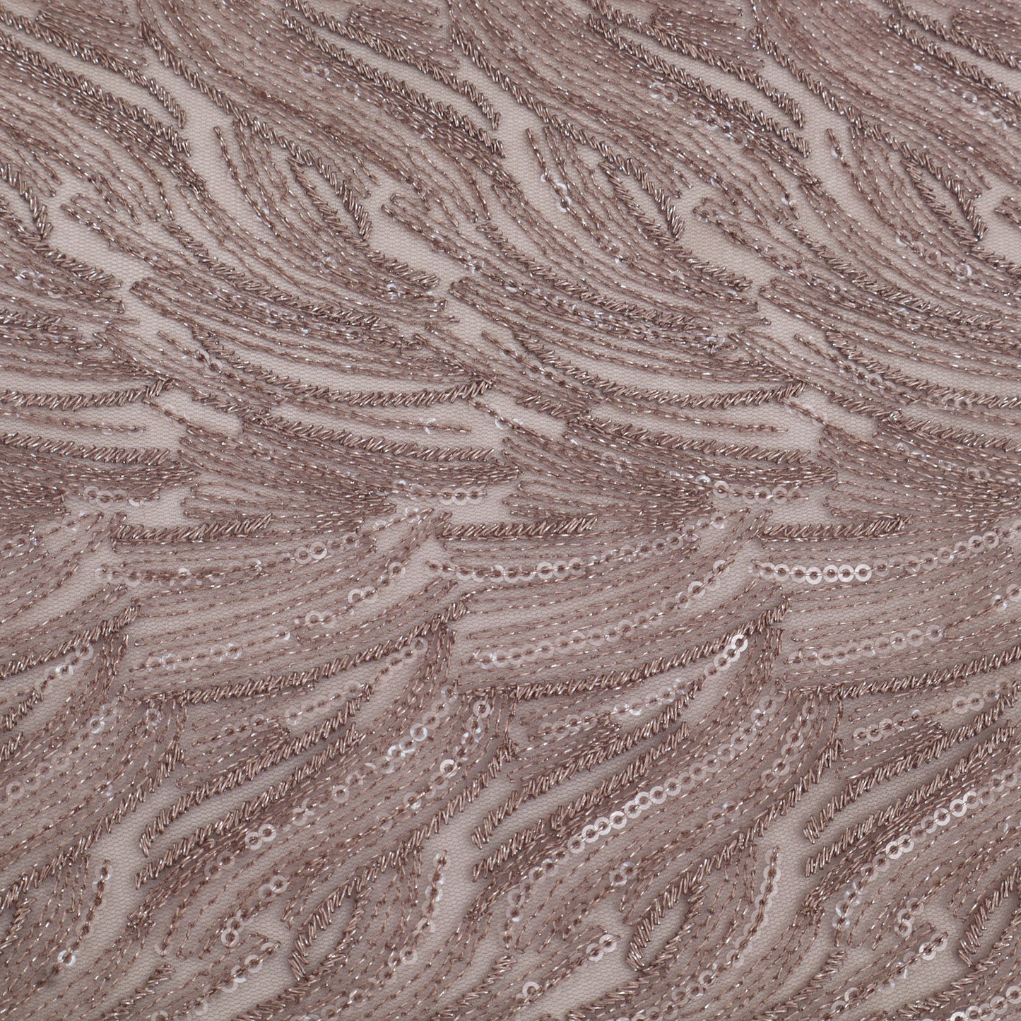 Net Sequins Embroidery Fabric