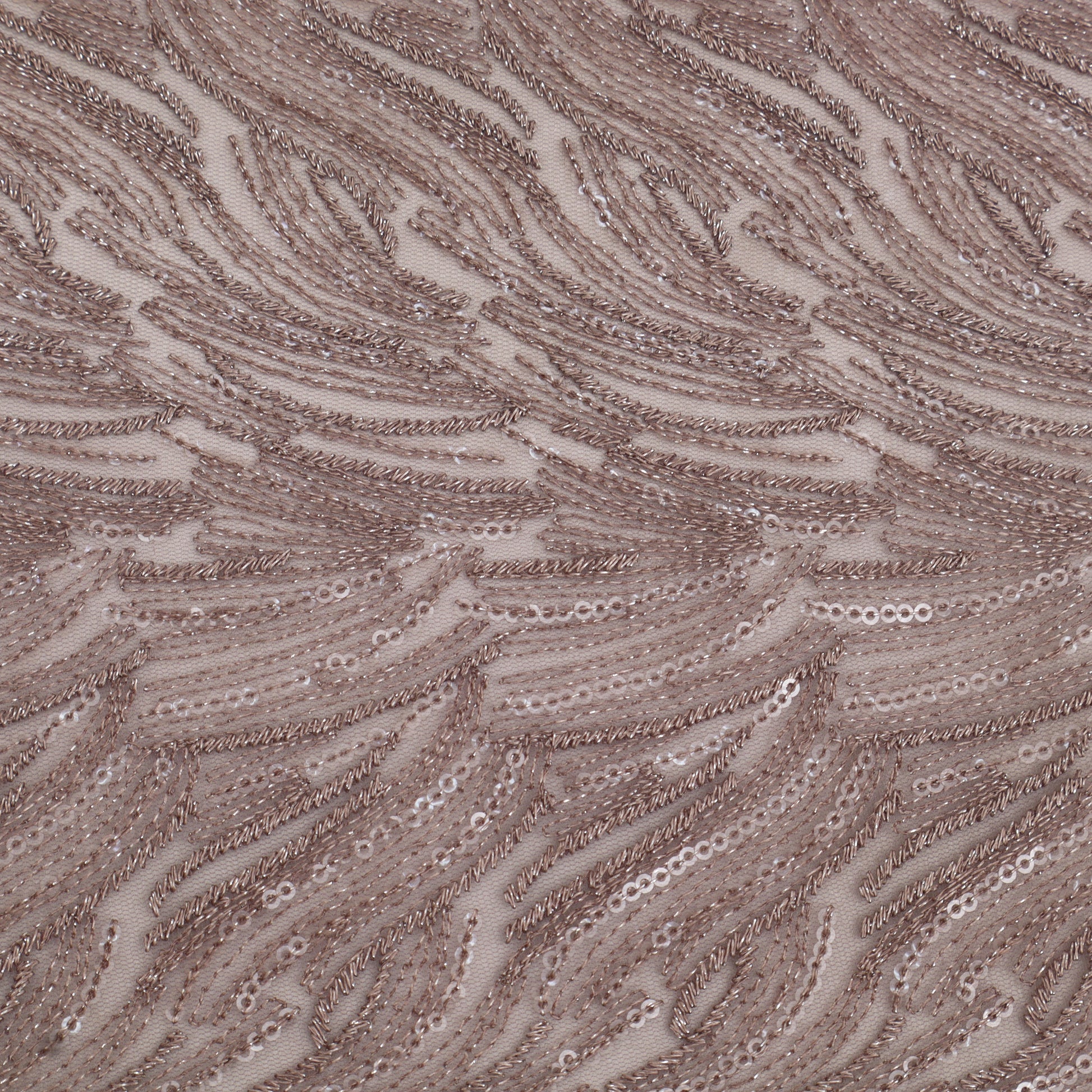 Net Sequins Embroidery Fabric