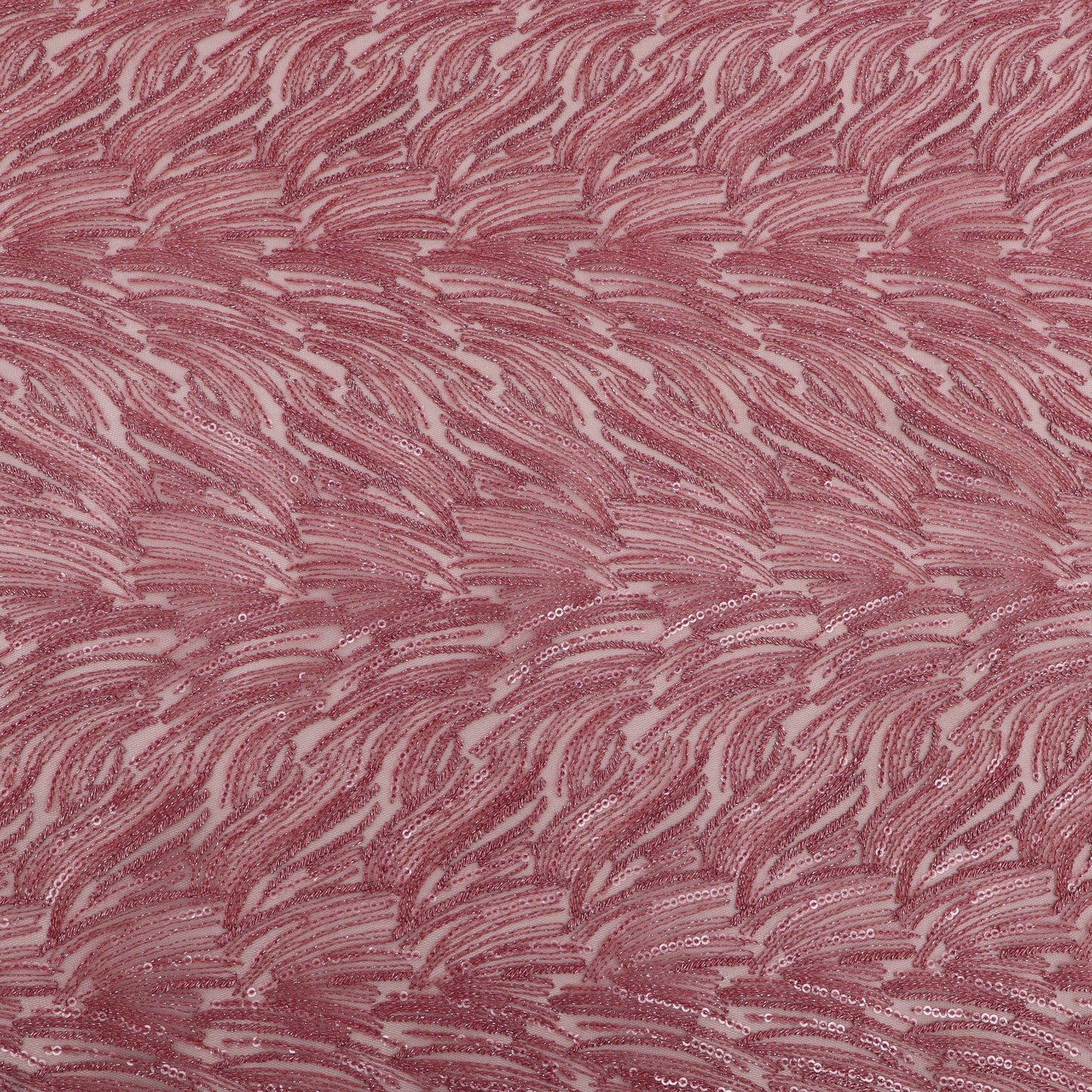 Net Sequins Embroidery Fabric