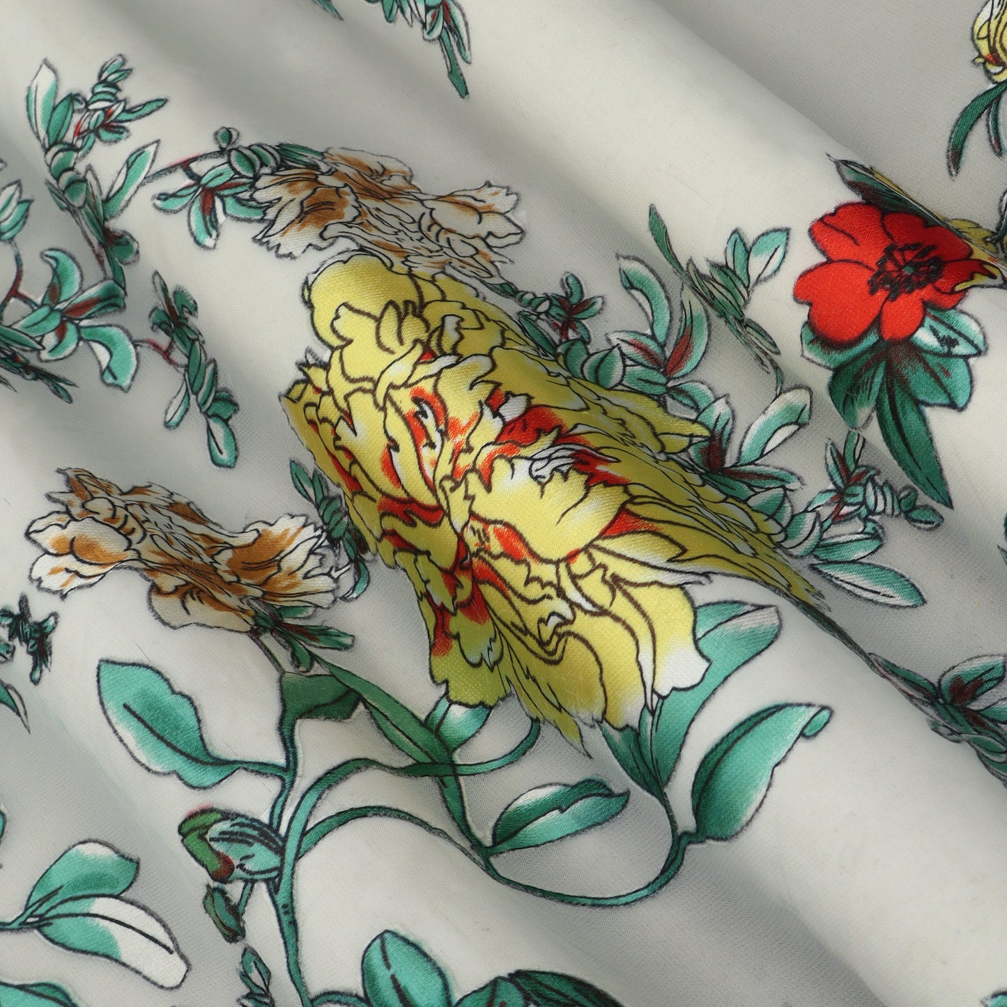 Floral Design Brasso Fabric