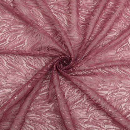 Net Sequins Embroidery Fabric