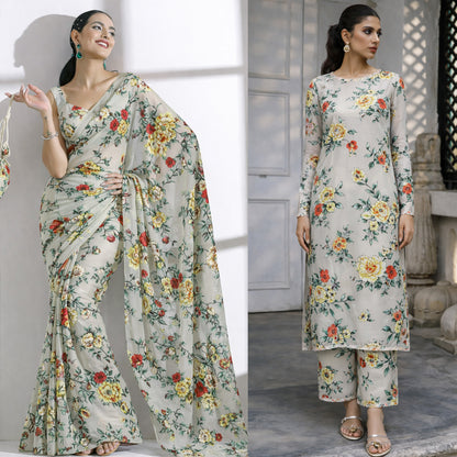 Floral Design Brasso Fabric