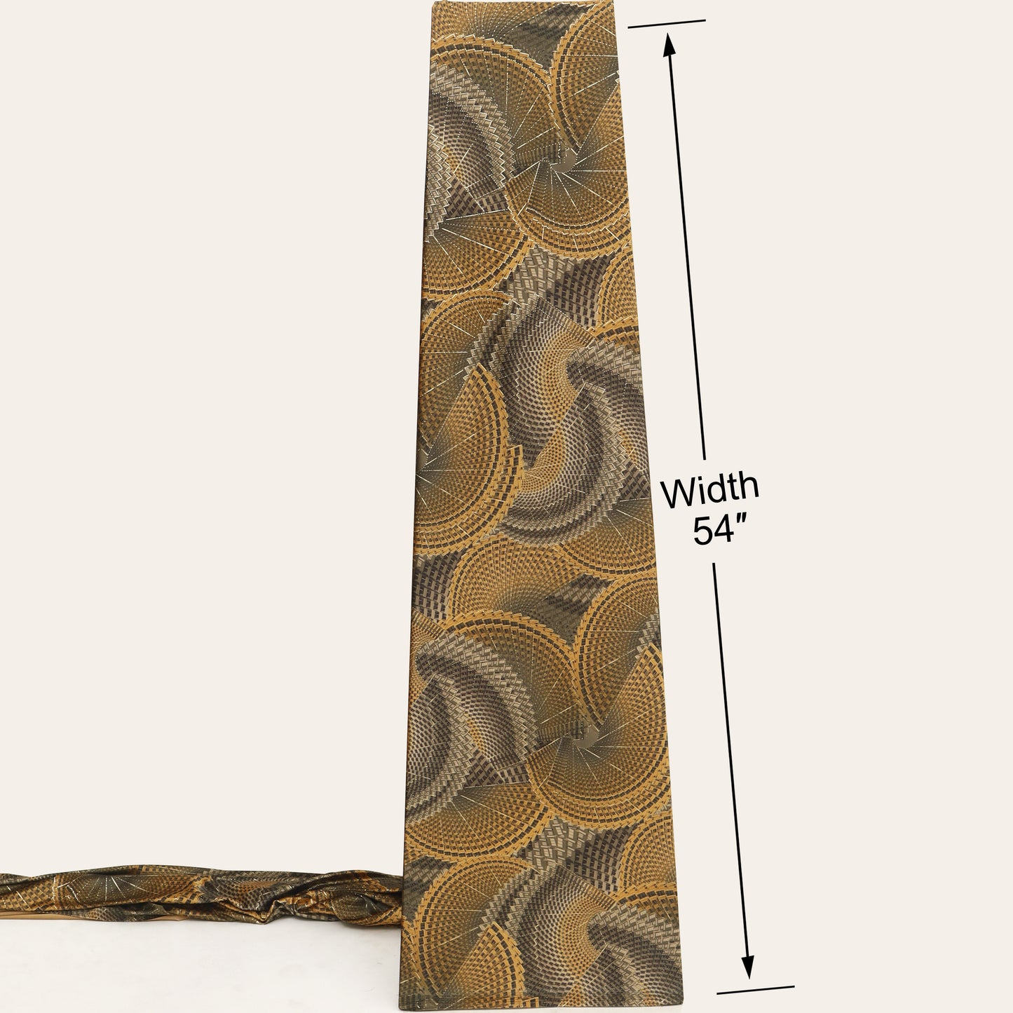 Blue, Gold And Maroon Color Brasso Velvet Fabric