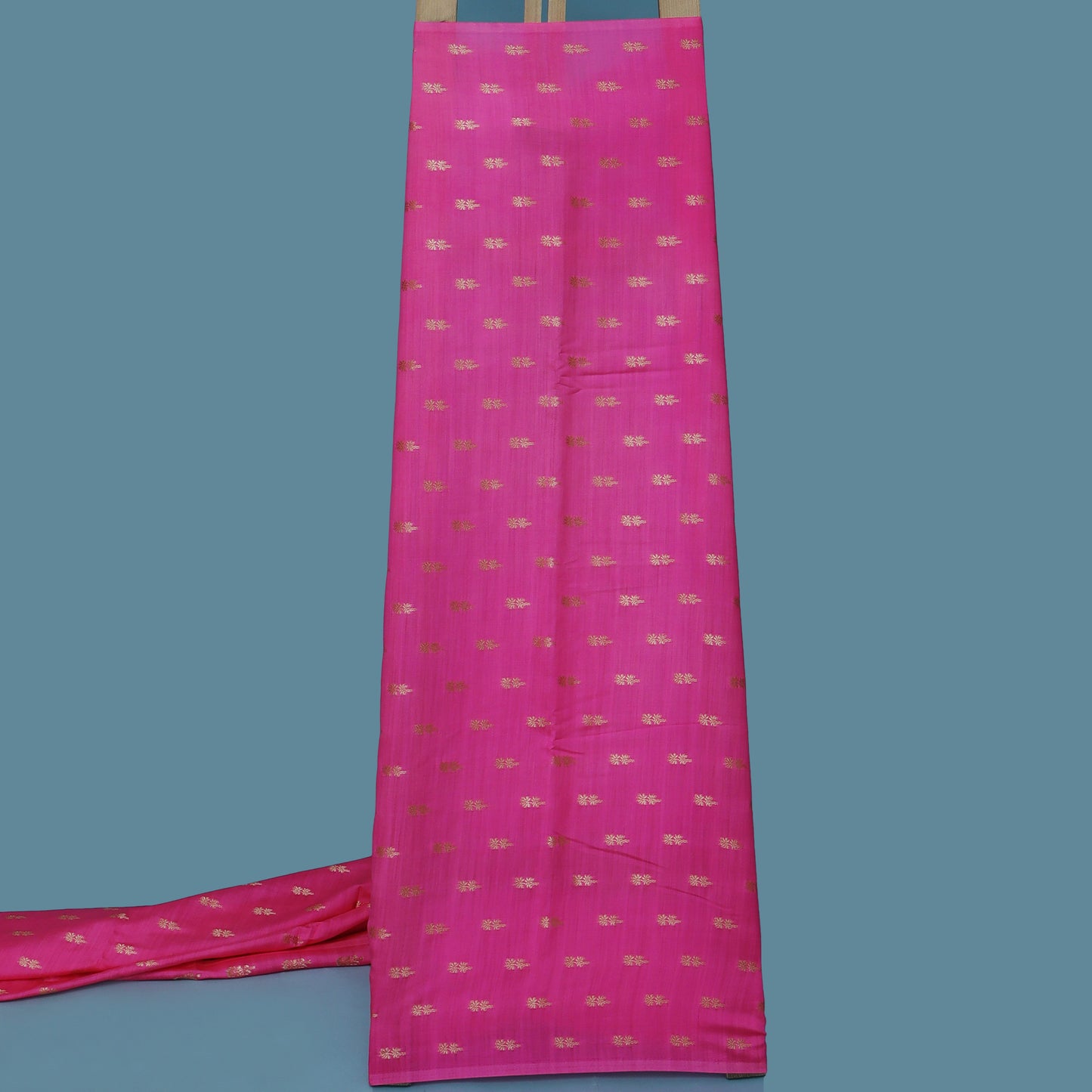 Pink Color Munga Brocade Fabric