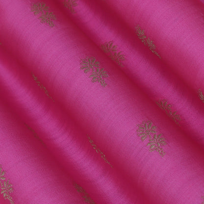 Pink Color Munga Brocade Fabric