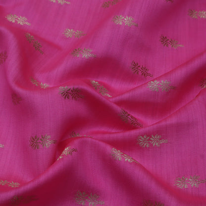 Pink Color Munga Brocade Fabric