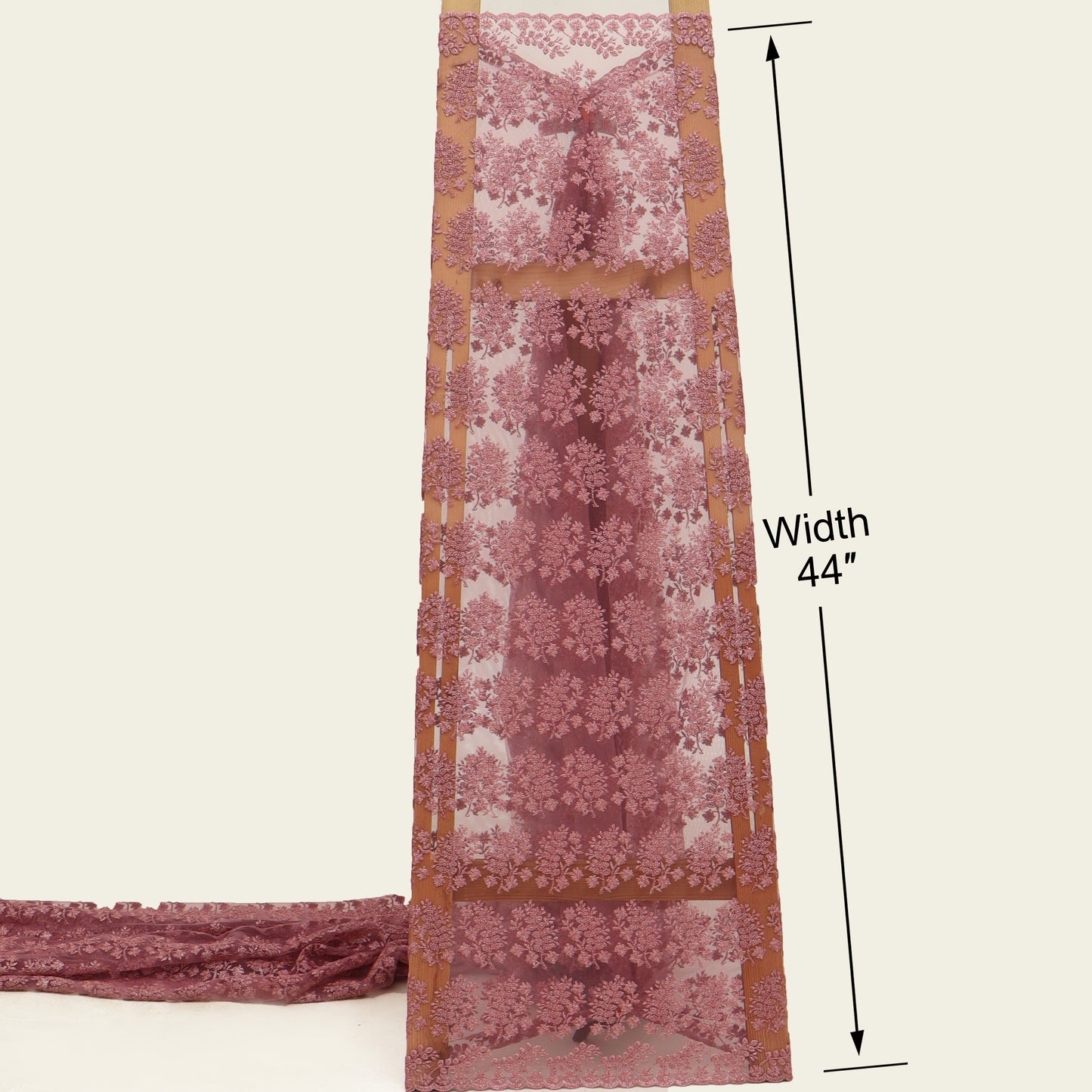 Net Sequins Embroidery Fabric