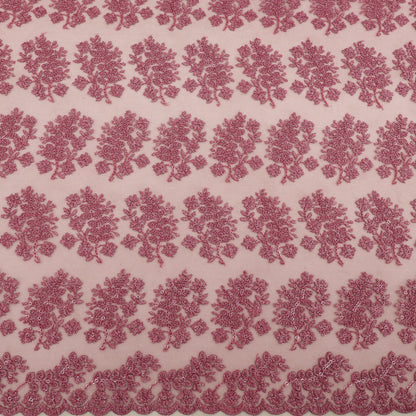 Net Sequins Embroidery Fabric
