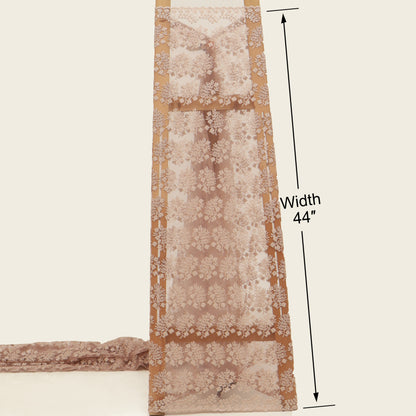Net Sequins Embroidery Fabric