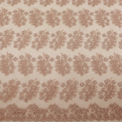 Net Sequins Embroidery Fabric