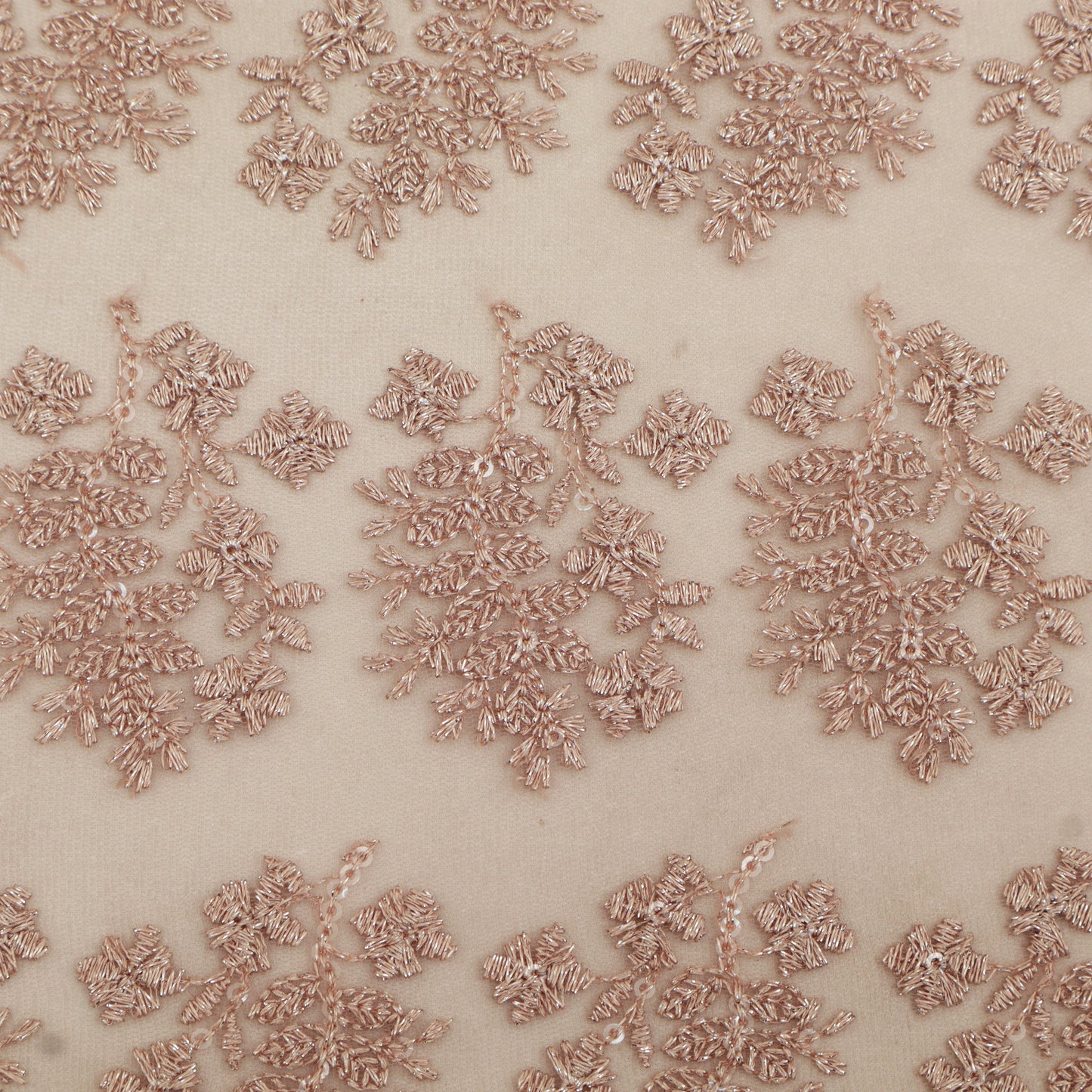 Net Sequins Embroidery Fabric